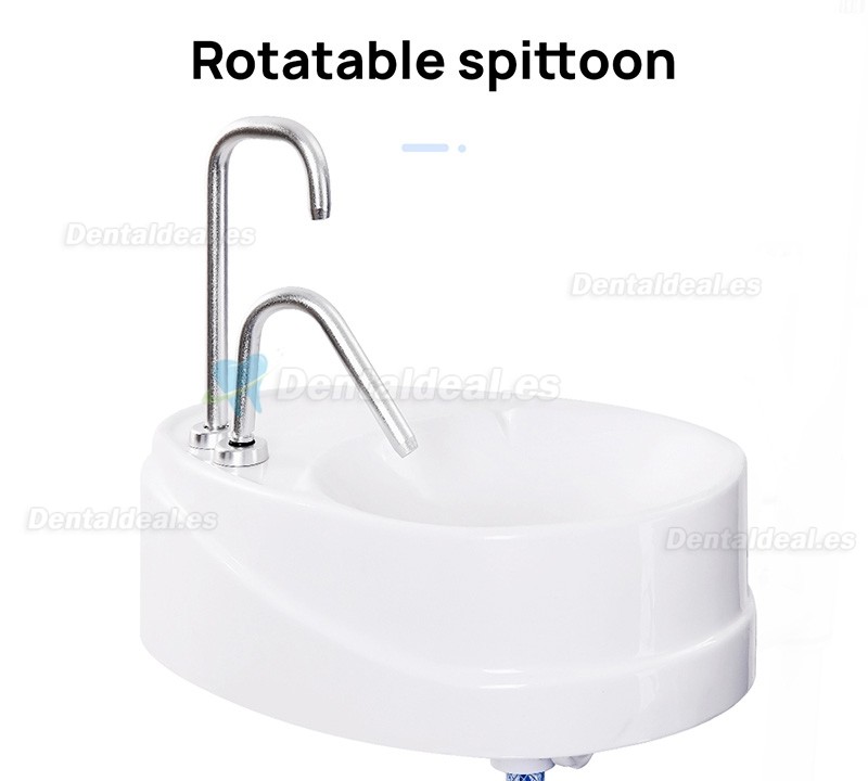 Silla Dental Port&aacute;til Plegable con Luz LED, Unidad de Turbina de Aire y Bandeja